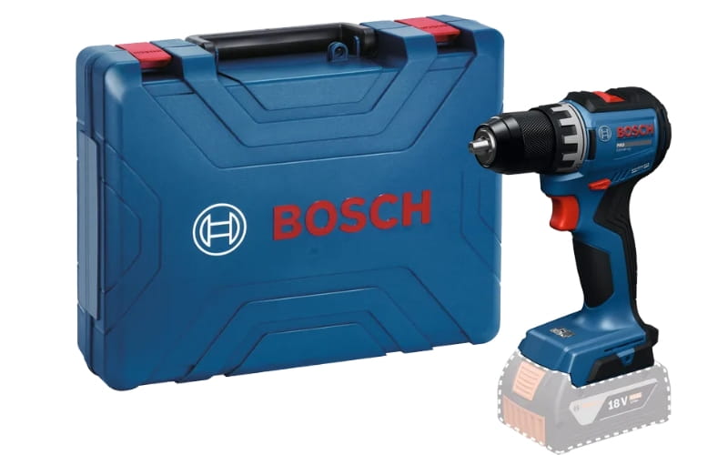 Bosch GSB 18V-52 trang bị hộp nhựa giúp bảo quản và di chuyển dễ dàng 