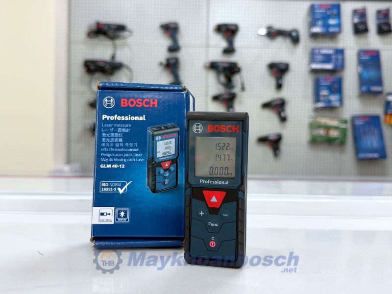 Bosch GLM 40-12 có kiểu dáng nhỏ gọn với trọng lượng khoảng 0,09 kg