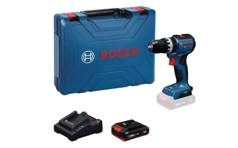 Bosch GSB 18V-52 (1 pin) được trang bị pin và sạc chính hãng Bosch