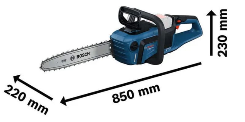 Bosch GKE 18V-40 sở hữu thiết kế dạng cầm tay nhỏ gọn 