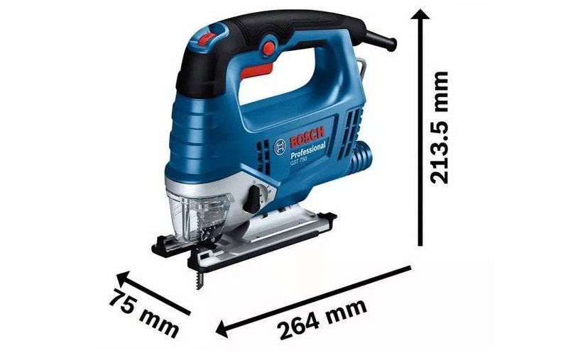 Máy cưa lọng Bosch GST 750 nhỏ gọn, trọng lượng nhẹ