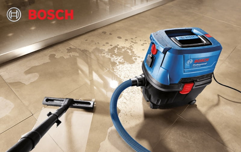 Bosch GAS 15 có thể làm sạch khô và ướt linh hoạt