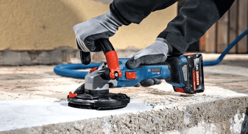 Máy mài bê tông dùng pin Bosch GBR 18V-15 S Solo đa tính năng