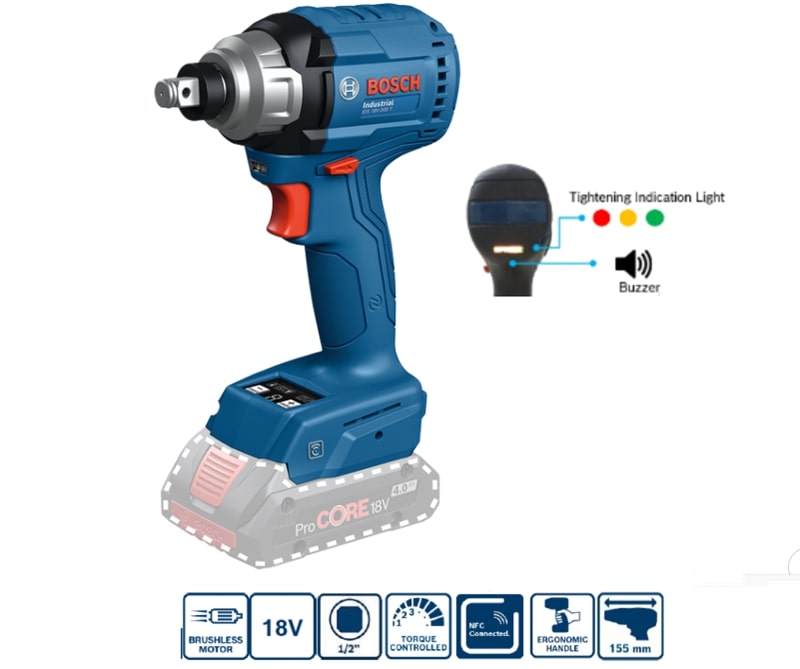 Bosch IDS 18V-200 T có kích thước ngắn, nhẹ sử dụng linh hoạt