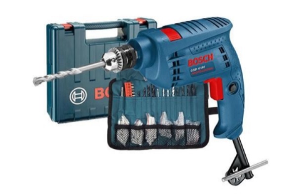 Bộ máy khoan GSB 10 RE valy nhựa bộ mũi khoan đầu vít
