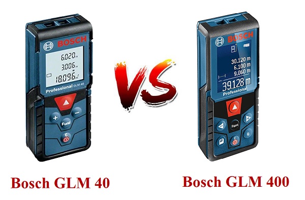 Bosch GLM 40 và Bosch GLM 400 có thiết kế tương tự nhau