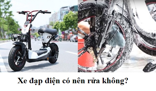 Xe đạp điện có thể rửa nước được nhưng cần thực hiện đúng cách