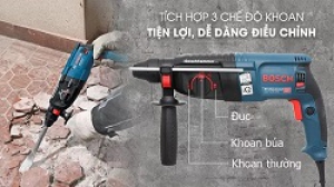 Máy khoan 3 chức năng Bosch là gì? Đặc điểm và ứng dụng