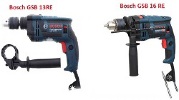 So sánh máy khoan Bosch GSB 16 RE và GSB 13 RE