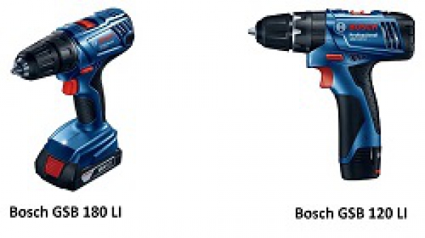 So sánh máy khoan Bosch GSB 120 LI và 180 LI
