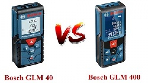 So sánh máy đo khoảng cách Bosch GLM 40 và GLM 400