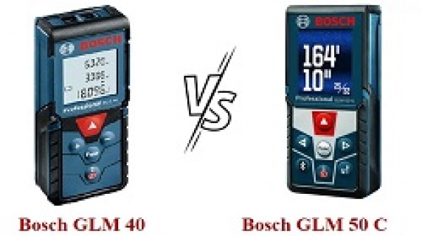So sánh máy đo khoảng cách laser Bosch GLM 40 và GLM 50 C