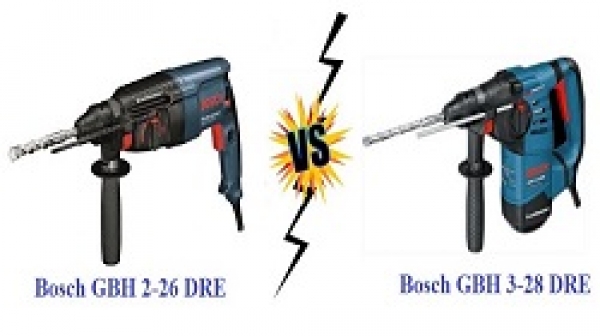 So sánh máy khoan búa Bosch GBH 2-26 DRE và GBH 3-28 DRE