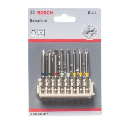 Bộ vặn vít Bosch 8 món extra hard 65mm PH2 PZ SL6 T15,20,25, H3,4 