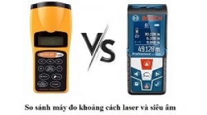 So sánh máy đo khoảng cách laser và siêu âm