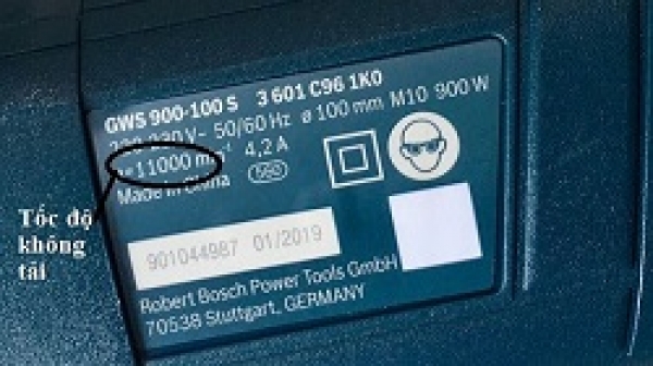 Tốc độ không tải và tốc độ làm việc của máy mài góc Bosch là gì?