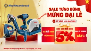 ĐẠI LỄ RỘN RÀNG - BOSCH NGẬP TRÀN ƯU ĐÃI - GIẢM 5% TẤT CẢ SẢN PHẨM